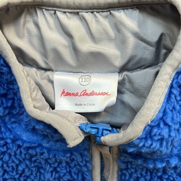 Hanna Andersson Faux Shearling Jacket Size 5/110CM - Picture 2 of 14